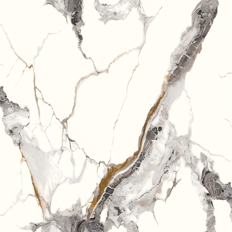 Nigrum, Grey et Aurum Texture Hot Stamp Frigilum ad UV Marble Sheet